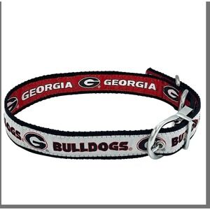Georgia Bulldogs Reversible NCAA Dog Collar‎ Medium. Two-Sided Adjustable New